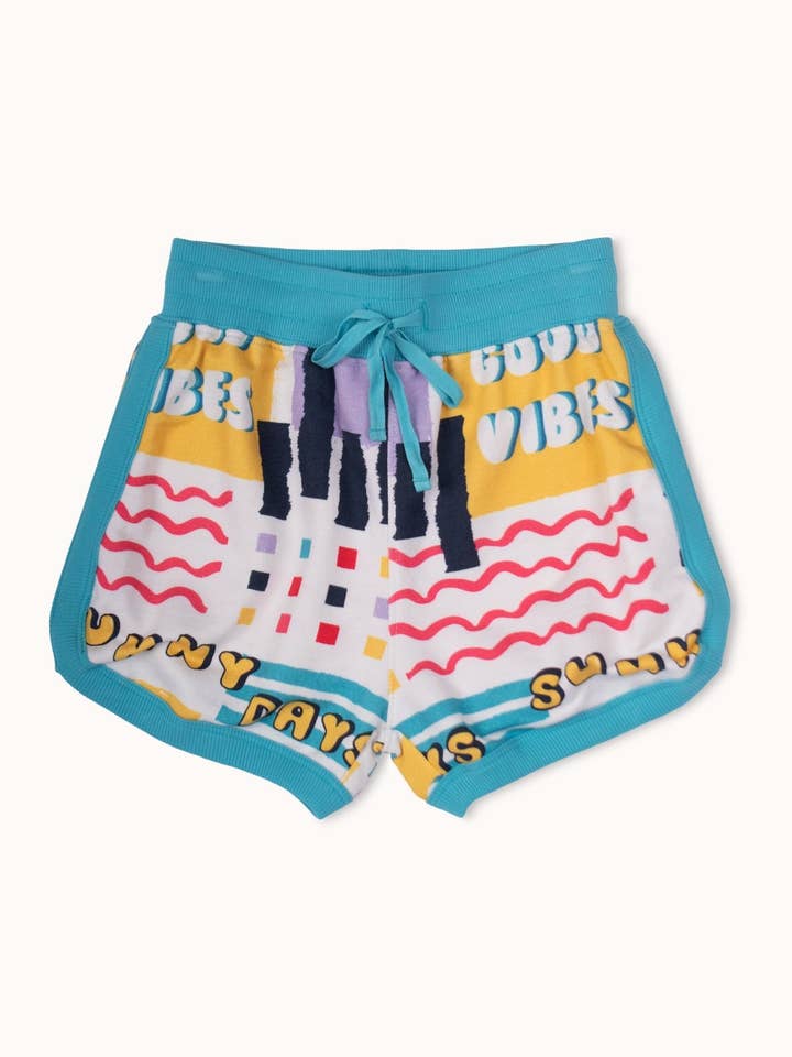 Shorts rétro - Bonnes vibrations pour la vente par Rapozza