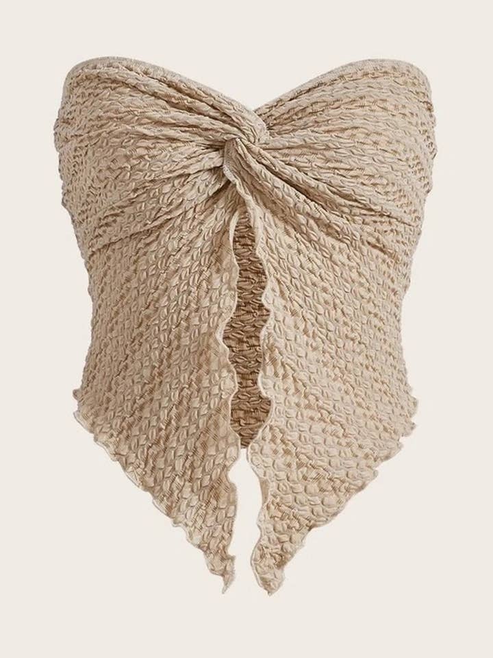 NINEXIS - Wholesale Knit Top - Women's - CWTTT0079_RUCHED TWIST FRONT STRAPLESS BACKLESS TOP9