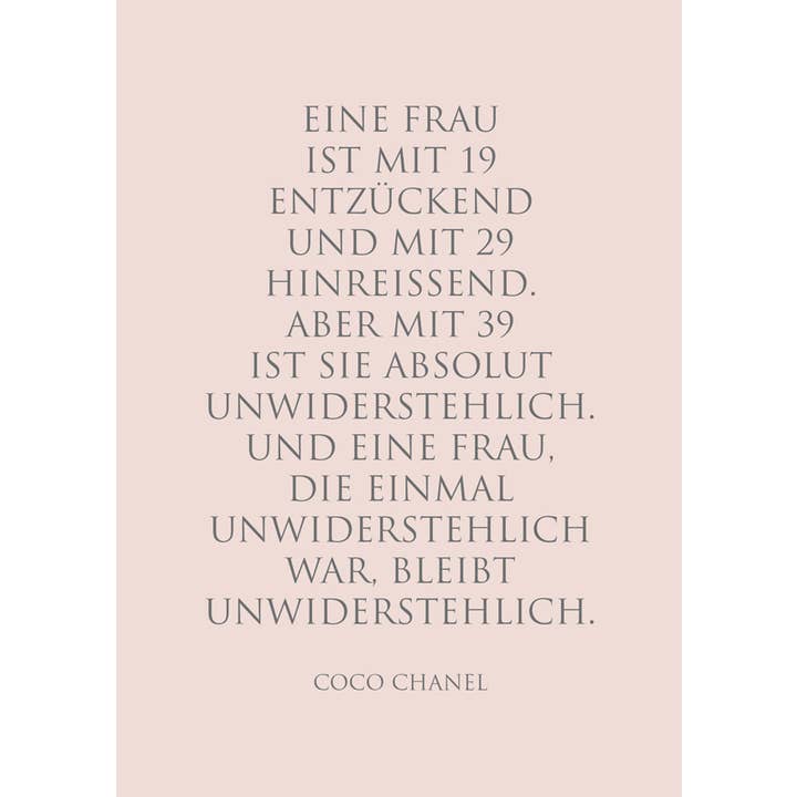 WUNDERWORT by Angela Gwinner - Wholesale Postcard - Postcard “Irresistible”
