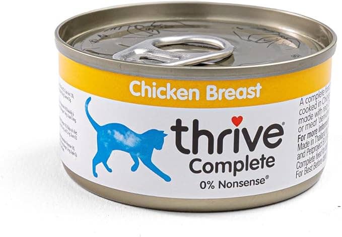 PetGiftz LLC - Vente Nourriture – chat - Nourriture humide pour chats Thrive Chicken Breast, paquet de 12 (boîtes de 2,65 oz)1