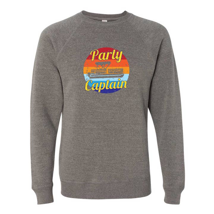 Party Captain Sweatshirt med rund hals for engroshandel hos Boot & Buckle