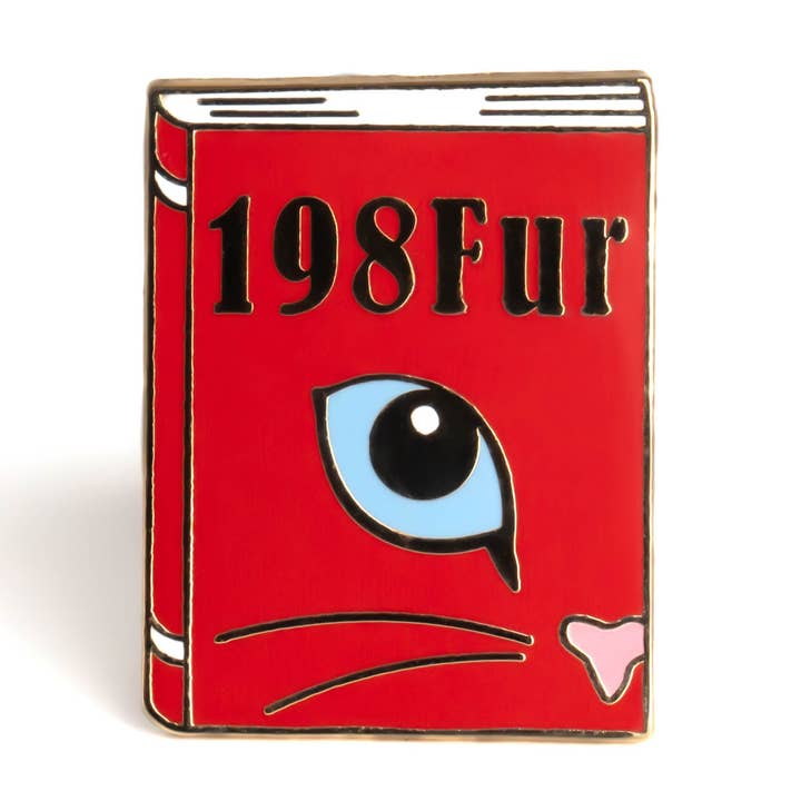 Épinglette en émail 198Fur pour la vente par Bona Fide Bookworm