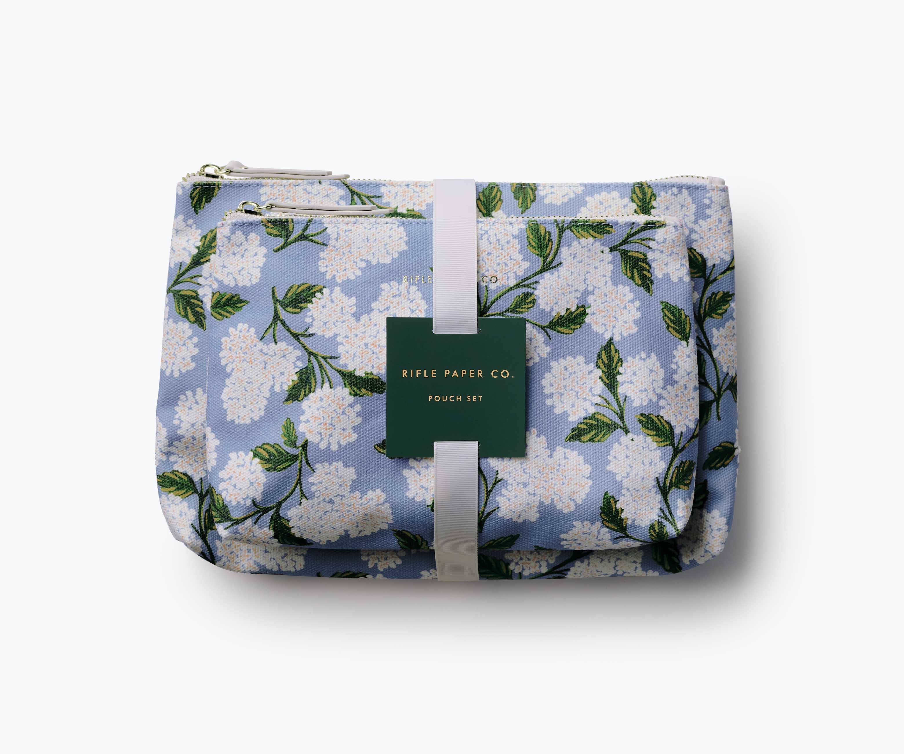 Rifle Paper Co. - Wholesale Pouch - Women's - Hydrangea Zippered Pouch Set3
