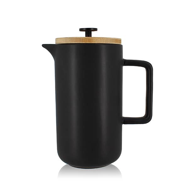 Ogo living - Wholesale French Press - Keygo 1.3l black matt porcelain French press
