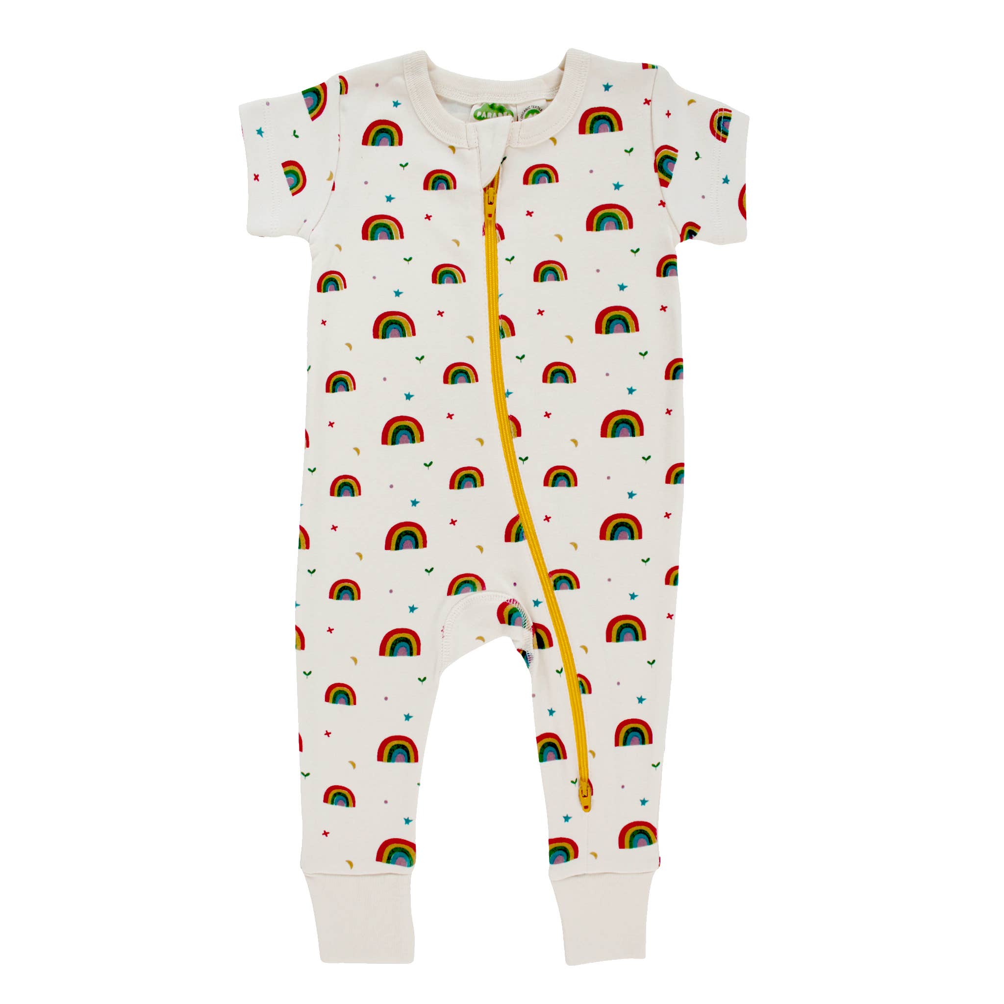 Parade Organics - Wholesale Jumpsuit - Baby - Signature Print '2-Way' Zip Romper - Short Sleeve14