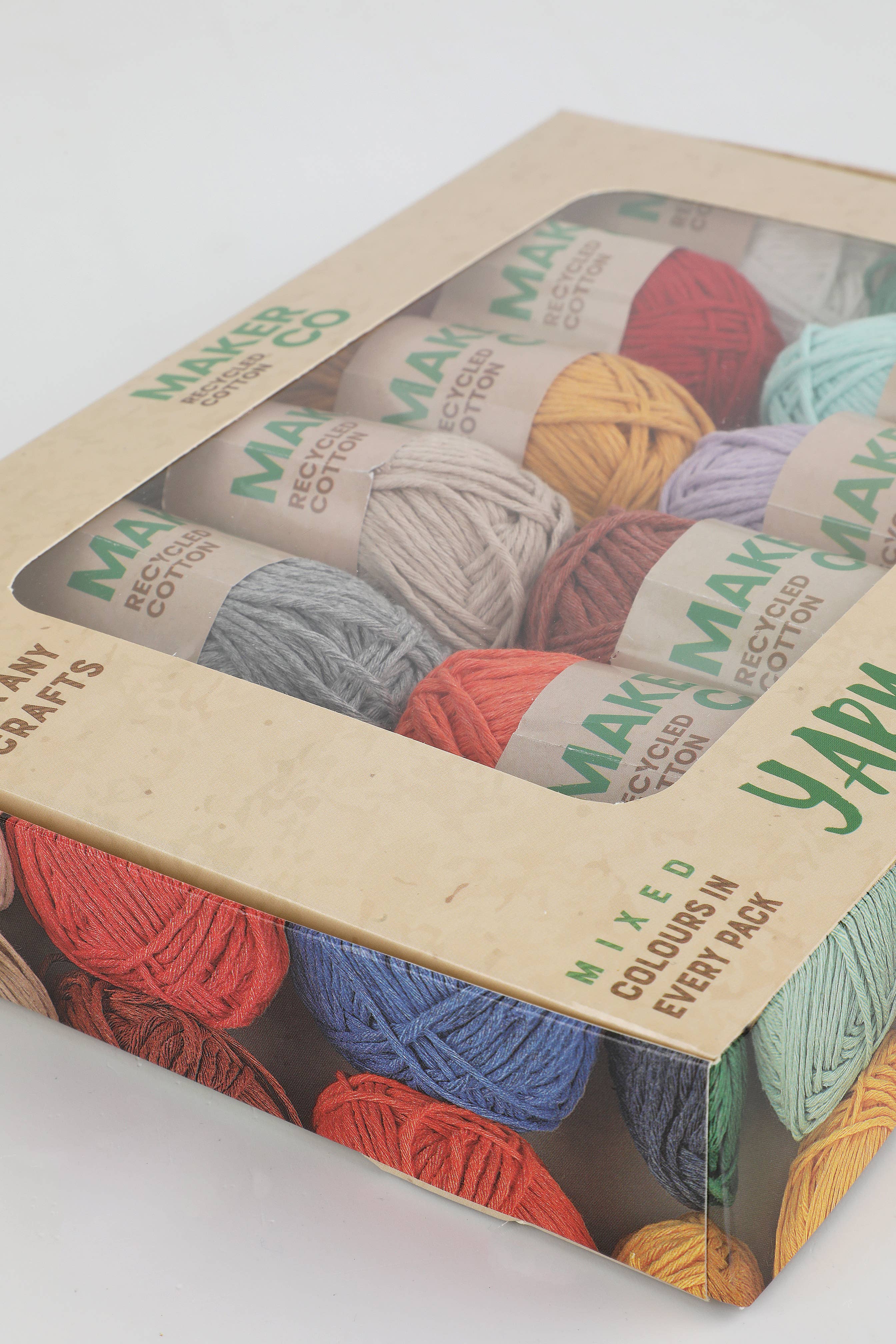 Creative World of Crafts - Wholesale Yarn - MakerCo Recycled Cotton Yarn Pack of 12 x 25g4