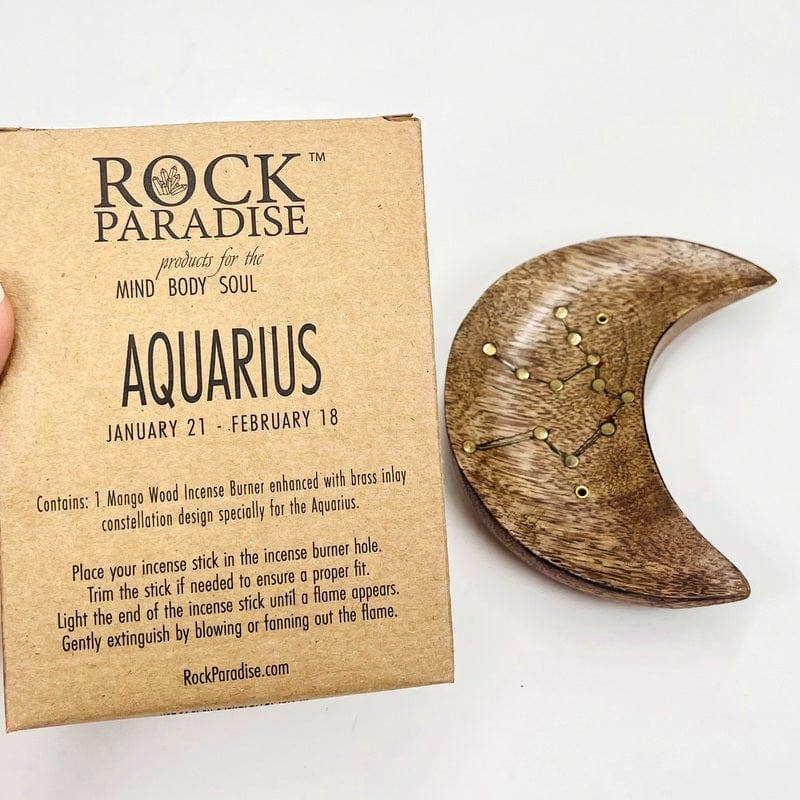 Rock Paradise - Wholesale Wierookhouder - Kristallen maansikkel wierookhouder met sterrenbeelden - Rock Paradise8