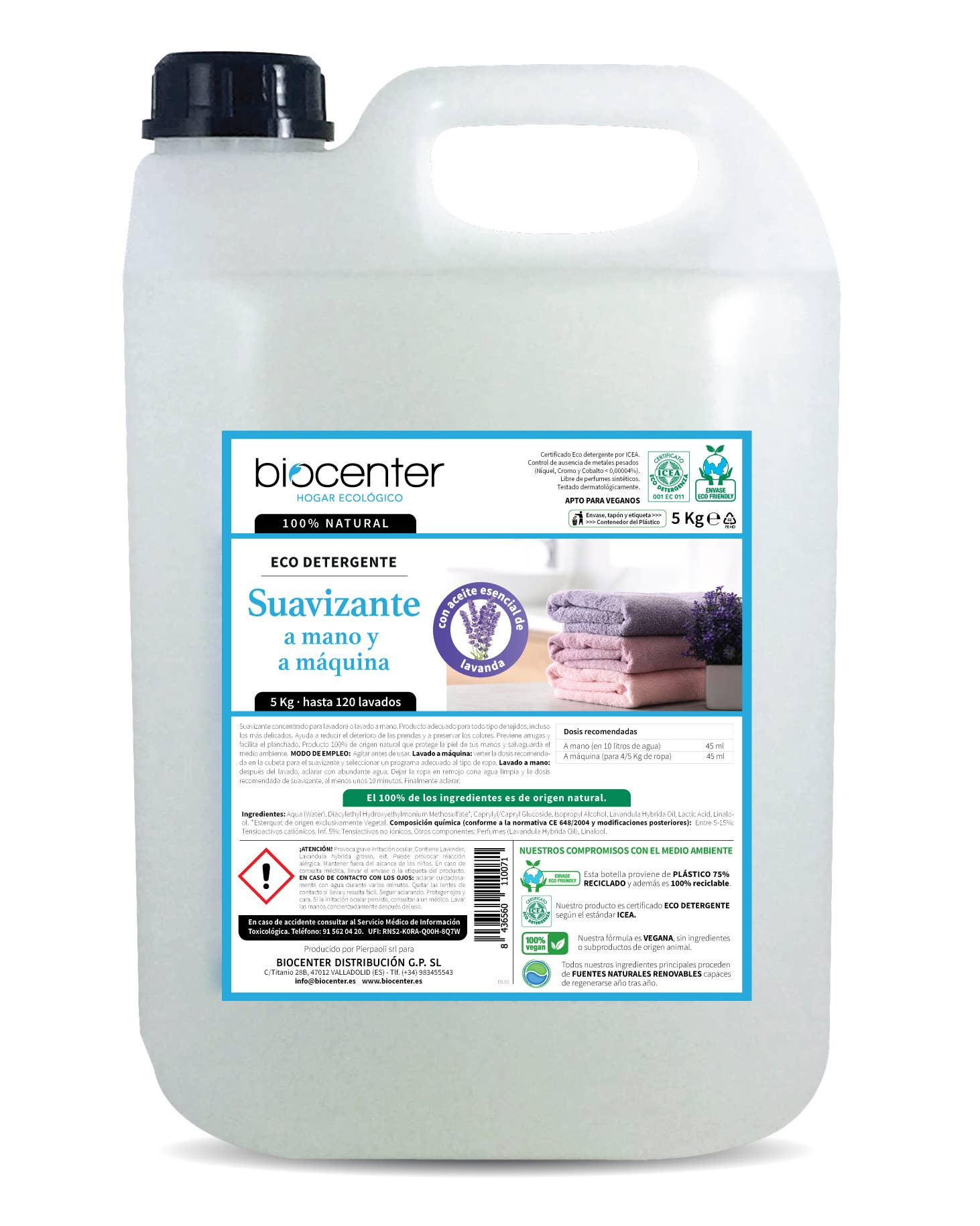 Biocenter – wholesale Liquid laundry detergent – ECO LAVENDER SOFTENER FOR ORGANIC VEG ECOFRIENDLY LAUNDRY1