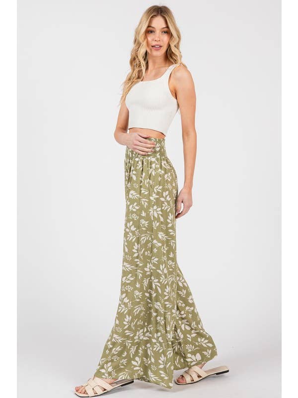 Final Touch - Wholesale Pants - Women's - Wide Smock Waist Wide Leg Pants - VNP70263B55