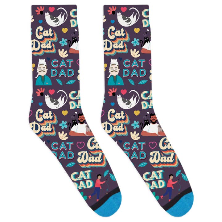 Cat Dad Socks for wholesale by DivvyUp