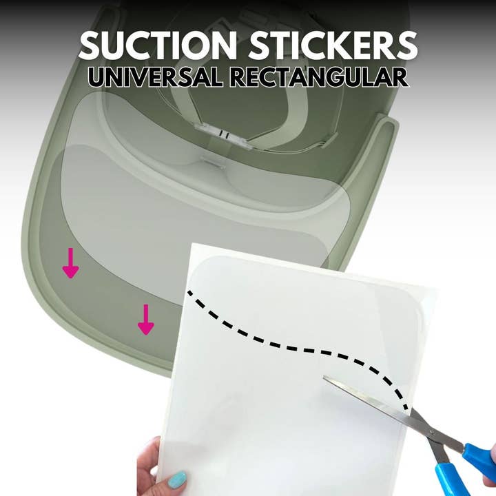 Universal Suction Sticker - Rectangular for wholesale by Brightberry