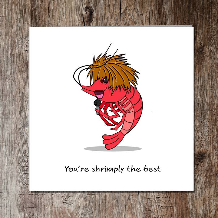 Swizzoo Cards - Wholesale Birthday Card - Funny Simply the Best Card Birthday Valentine's Day Anniversary Exam Card Girlfriend Boyfriend Wife Husband Son Daughter Shrimp Lobster