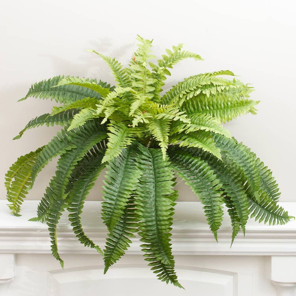 Factory Direct Craft - Wholesale Artificial Plant - 26" Natural Look Artificial Boston Fern Bush2