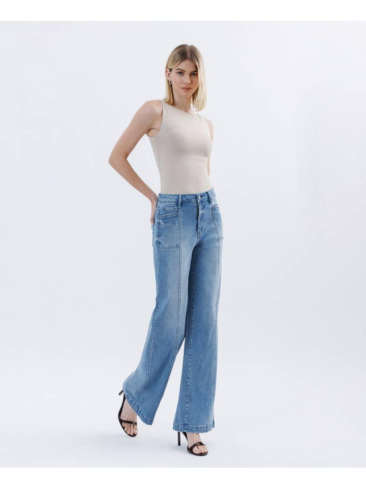 HOLLY HIGH RISE FULL LENGTH EXTREME WIDE LEG JEANS LV1702 for wholesale on Faire3