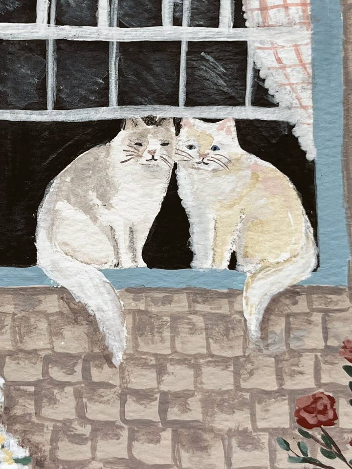 "I fönstret" tryck för wholesale av Megan Lindsey Illustration