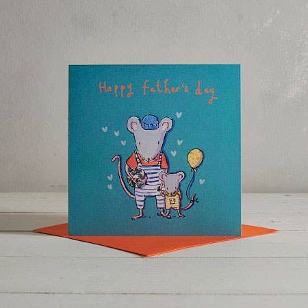 Fathers Day Greetings Card for wholesale by Helen Wiseman Illustration