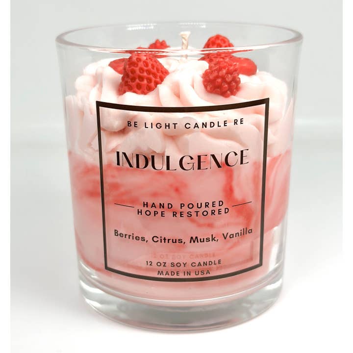 Be Light Candle RE - Wholesale Jar/Filled Candle - Indulgence, Scented Soy Candle | Best Seller Gifts For Women