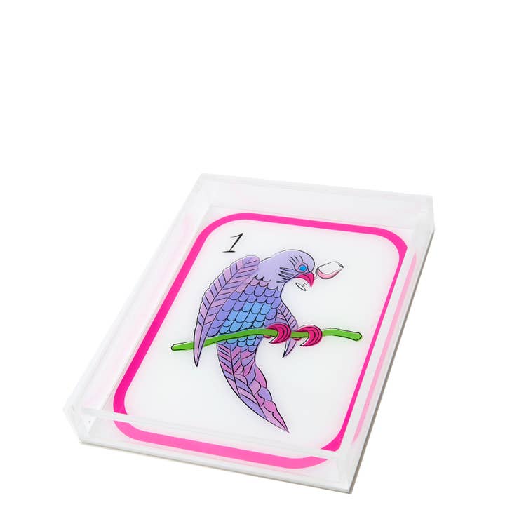 TRAY - MAHJONG BIRDIE BAM for wholesale by Tara Wilson Designs