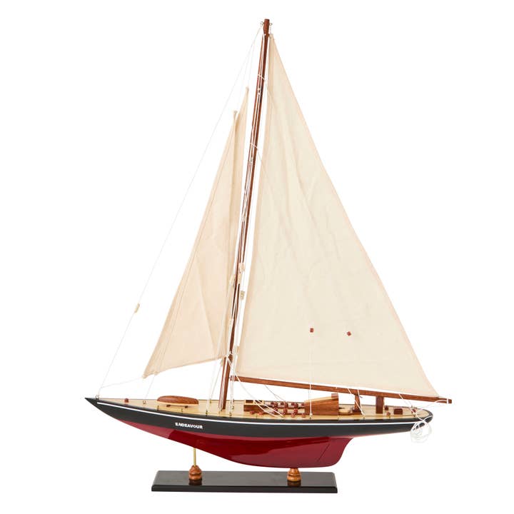 Endeavour Yacht, Zwart/Rood voor wholesale door Paradox Collections