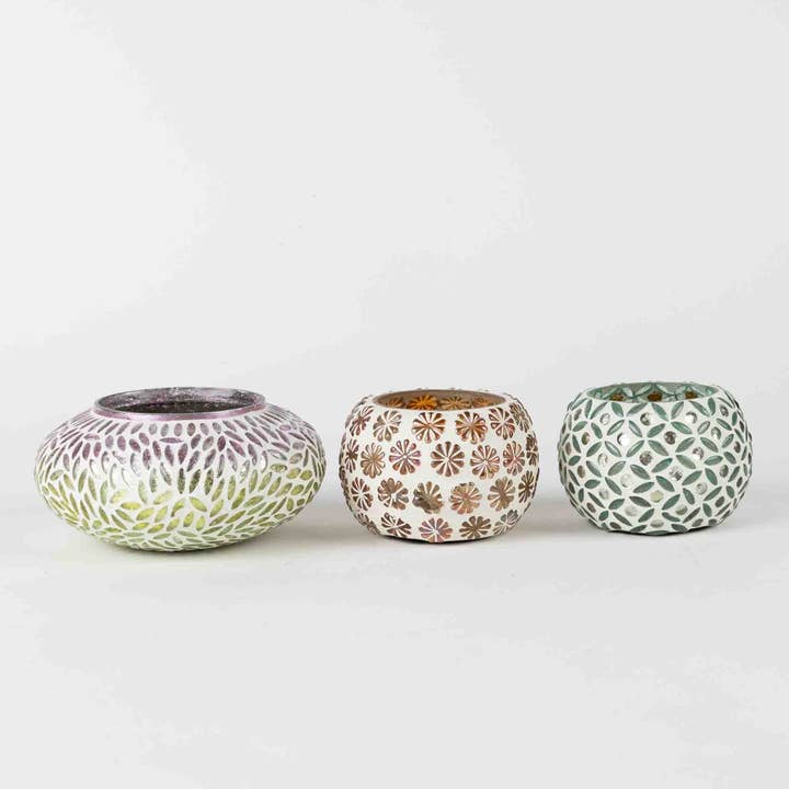 Ten Thousand Villages - Wholesale Candle Holder - * Chamakana Candleholder - Yellow