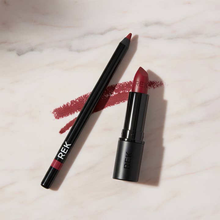 Naomi's Happy Place Shop - Wholesale Lip Liner/Pencil - Holly Berry Gel Lip Liner – Bold, Defined Lips | REK Cosmetics2