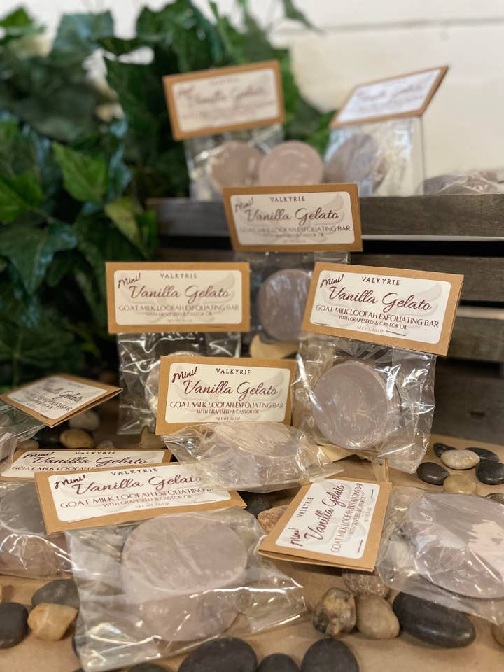 Loofah Cleansing Bar *Mini* - Vanilla Gelato for wholesale by Valkyrie Global