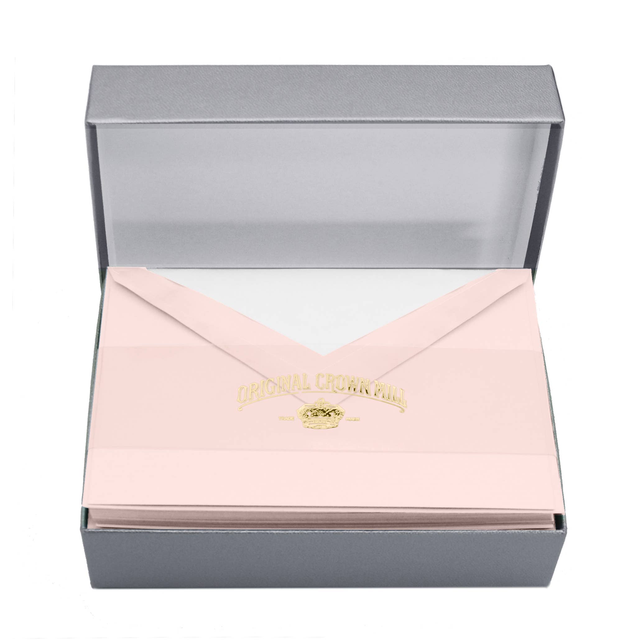 Royal Posthumus - Wholesale Stationery/Notecard Set - Crown Mill | Silver Line | Verged | 10,5x15,5cm | 5 colors8