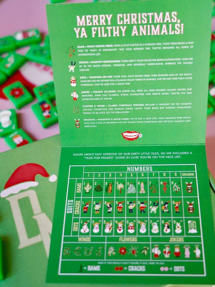 L'ensemble de Noël kitsch pour la vente par The Dirty Mahj Collective