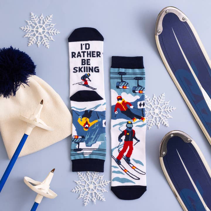 Lavley - Wholesale Socks - Unisex - I'd Rather Be Skiing Socks (CO Edition)2