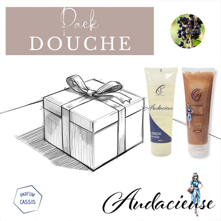 Bold Shower Pack - Blackcurrant Scent for wholesale by Cire & Jolie