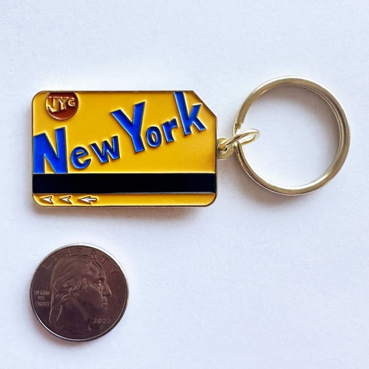 Made by Nilina - Wholesale Keychain - Unisex - New York City Metrocard Enamel Keychain NY Subway Souvenir3