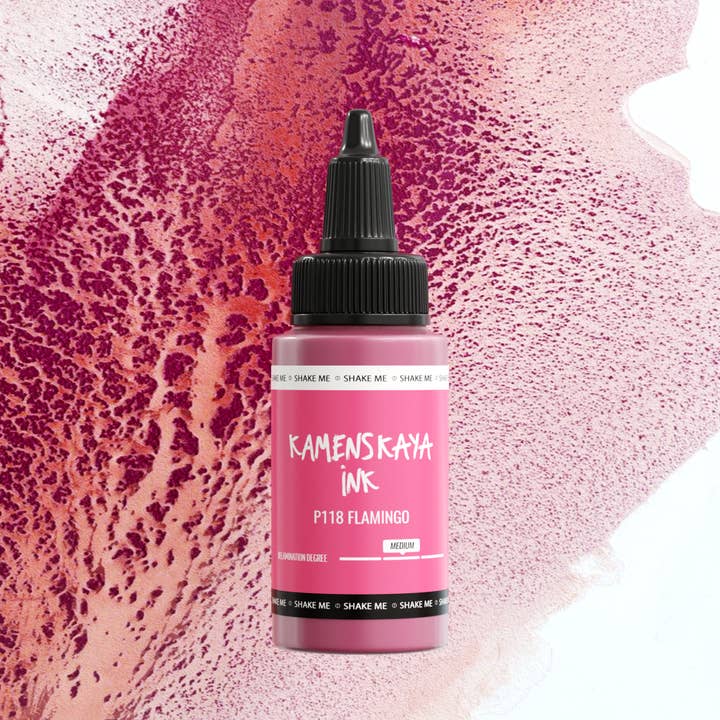 Inchiostro alcolico delaminante P-118 'Flamingo' per la vendita all'ingrosso da parte di KAMENSKAYA