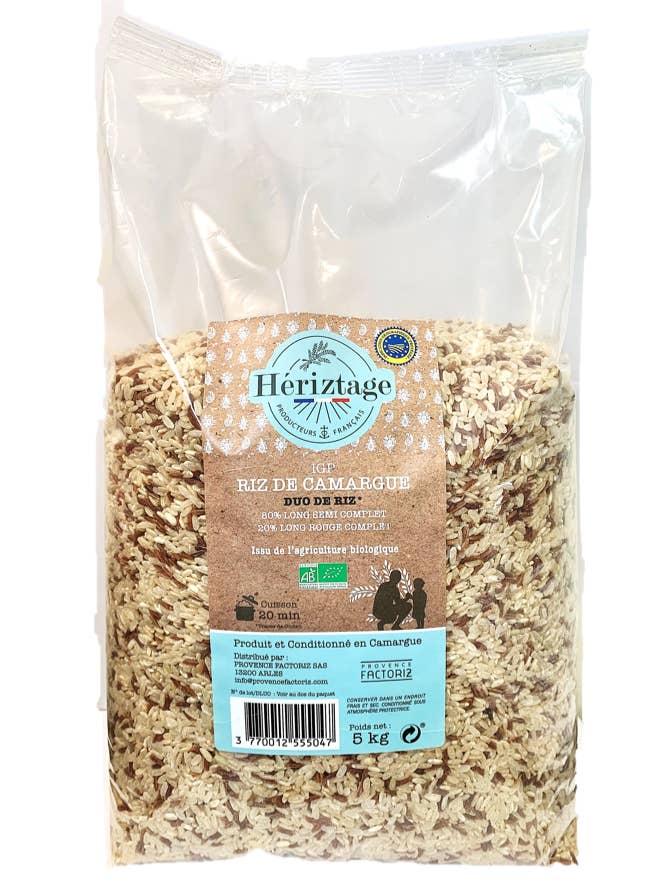 CAMARGUE RICE IGP - ORGANIC RICE DUO 5KG for wholesale by PROVENCE FACTORIZ