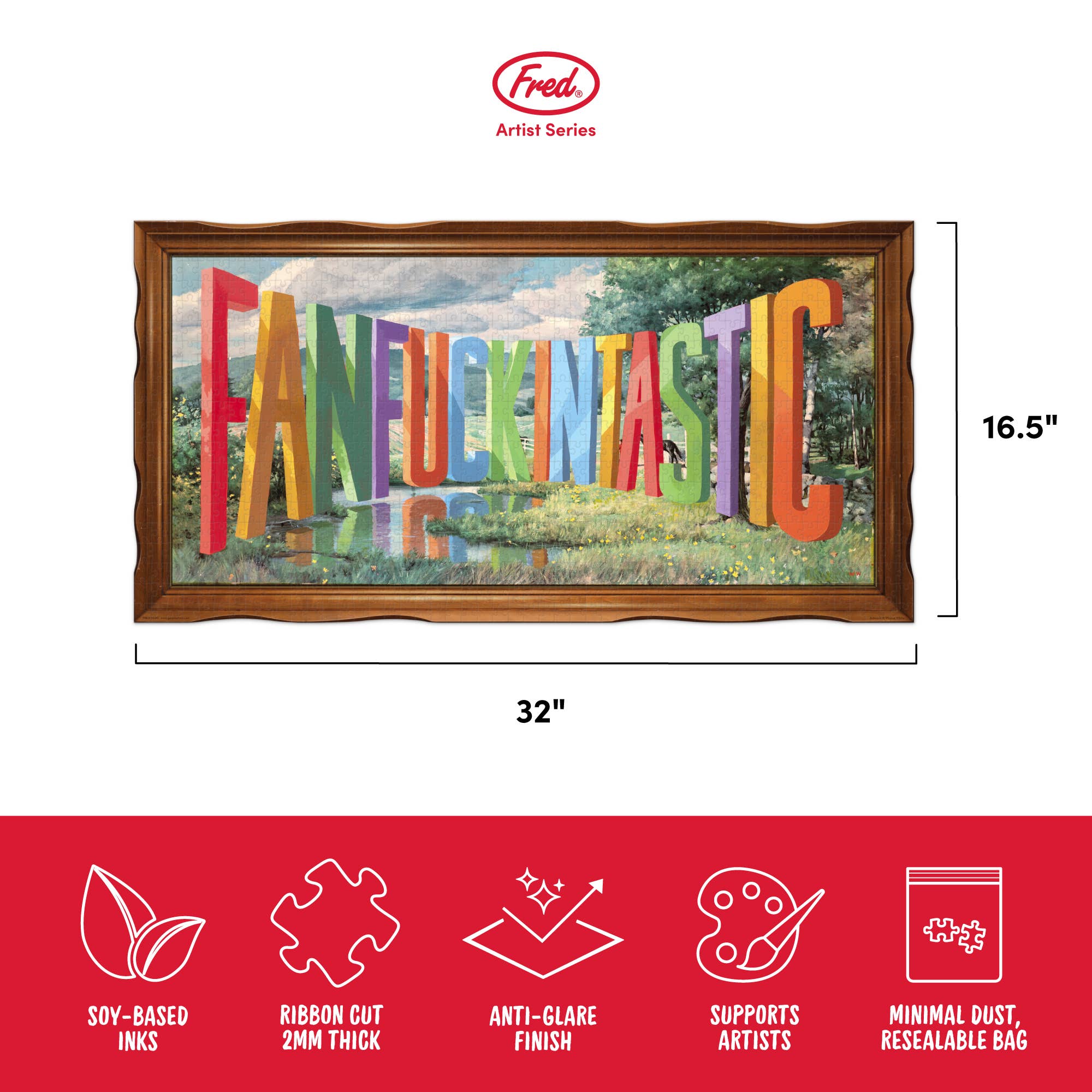 Fred & Friends - Wholesale Puzzle - Adult - Puzzle 1000 Pc - Wayne White - Fanfuckintastic4