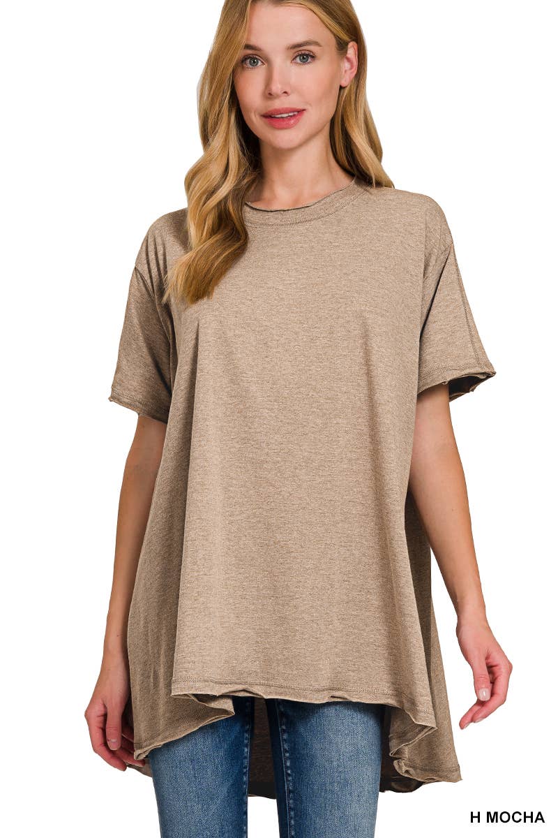 42POPS – wholesale Tunic – Women’s – ".._ Washed Cotton Drop Shoulder Oversized Top12