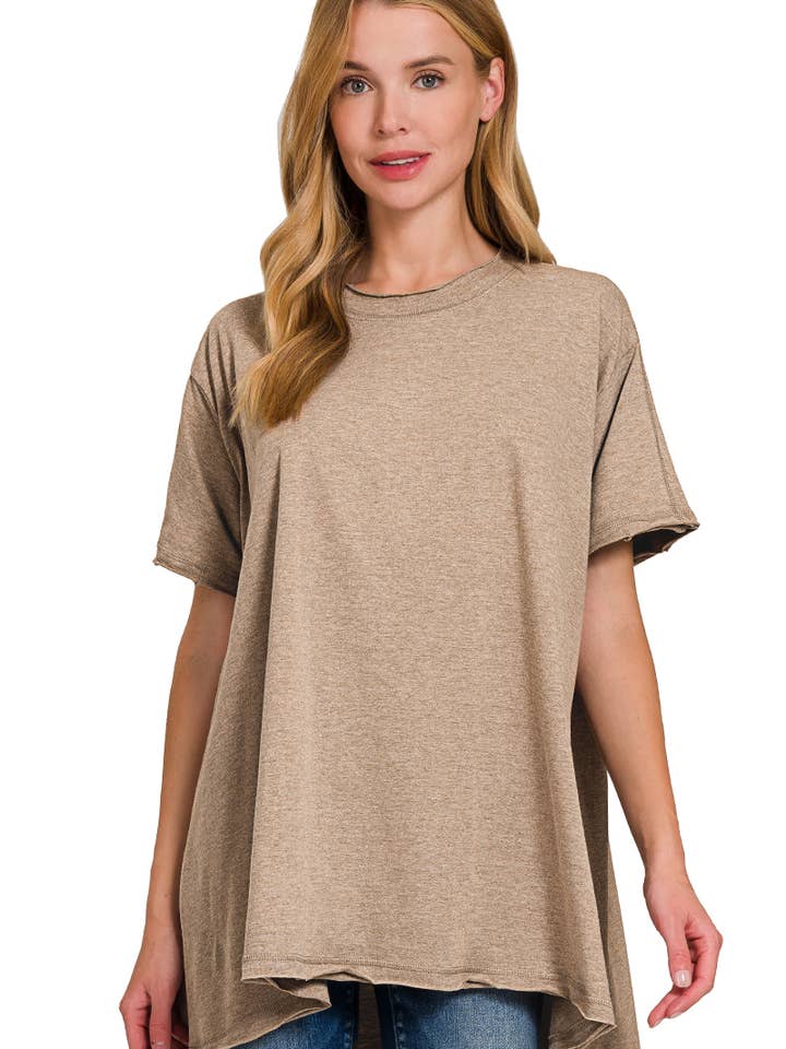 42POPS – wholesale Tunic – Women’s – ".._ Washed Cotton Drop Shoulder Oversized Top12