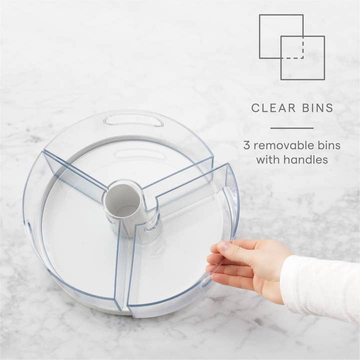 YouCopia - Wholesale Kitchen Storage/Organizer - Crazy Susan® Turntable Organizer with 3 Bins2