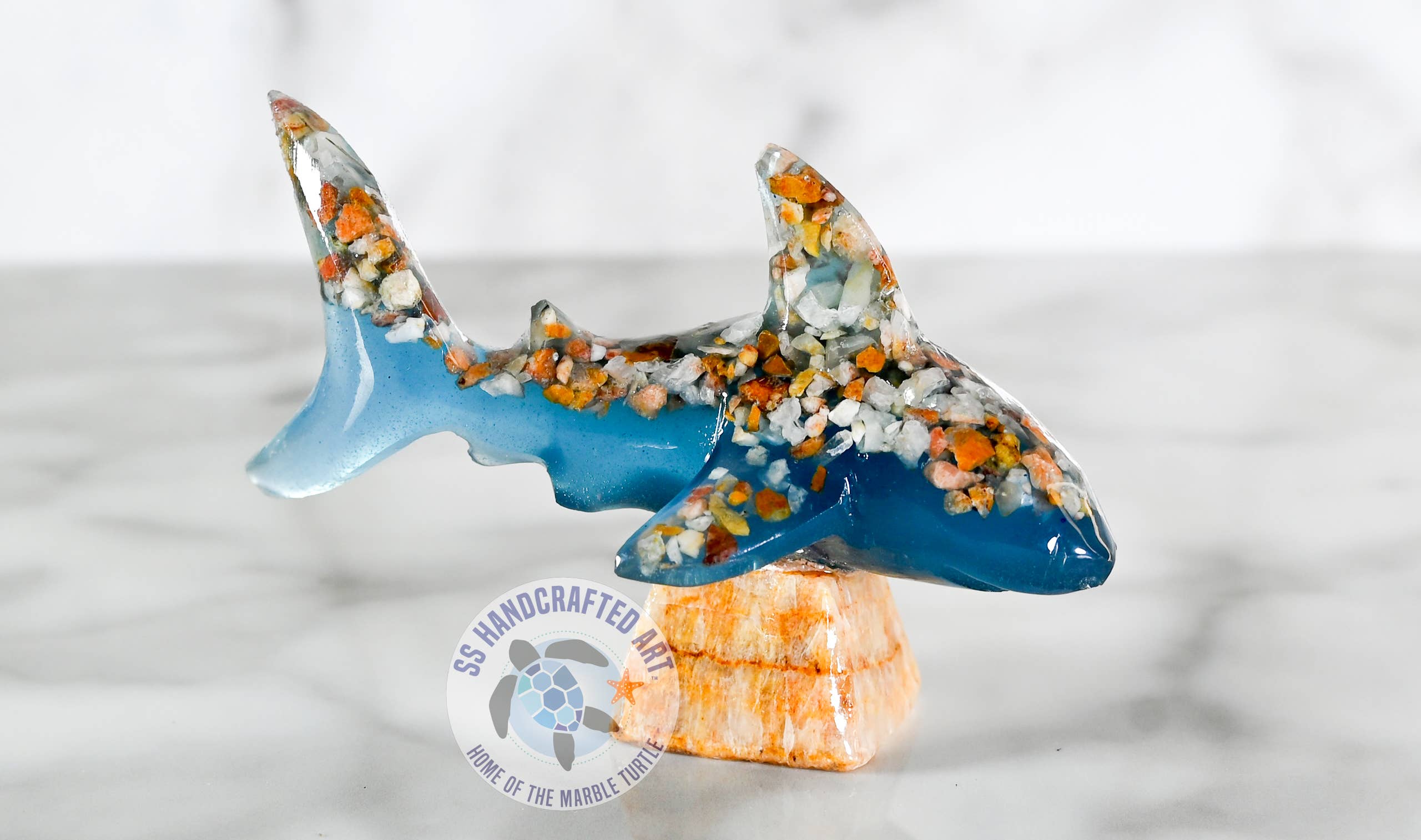 SS handcrafted Art – Großhandel Dekofigur – Harz Hai 3,5"