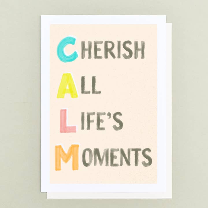 CALM A4 Art Print for wholesale by Hands & Hearts