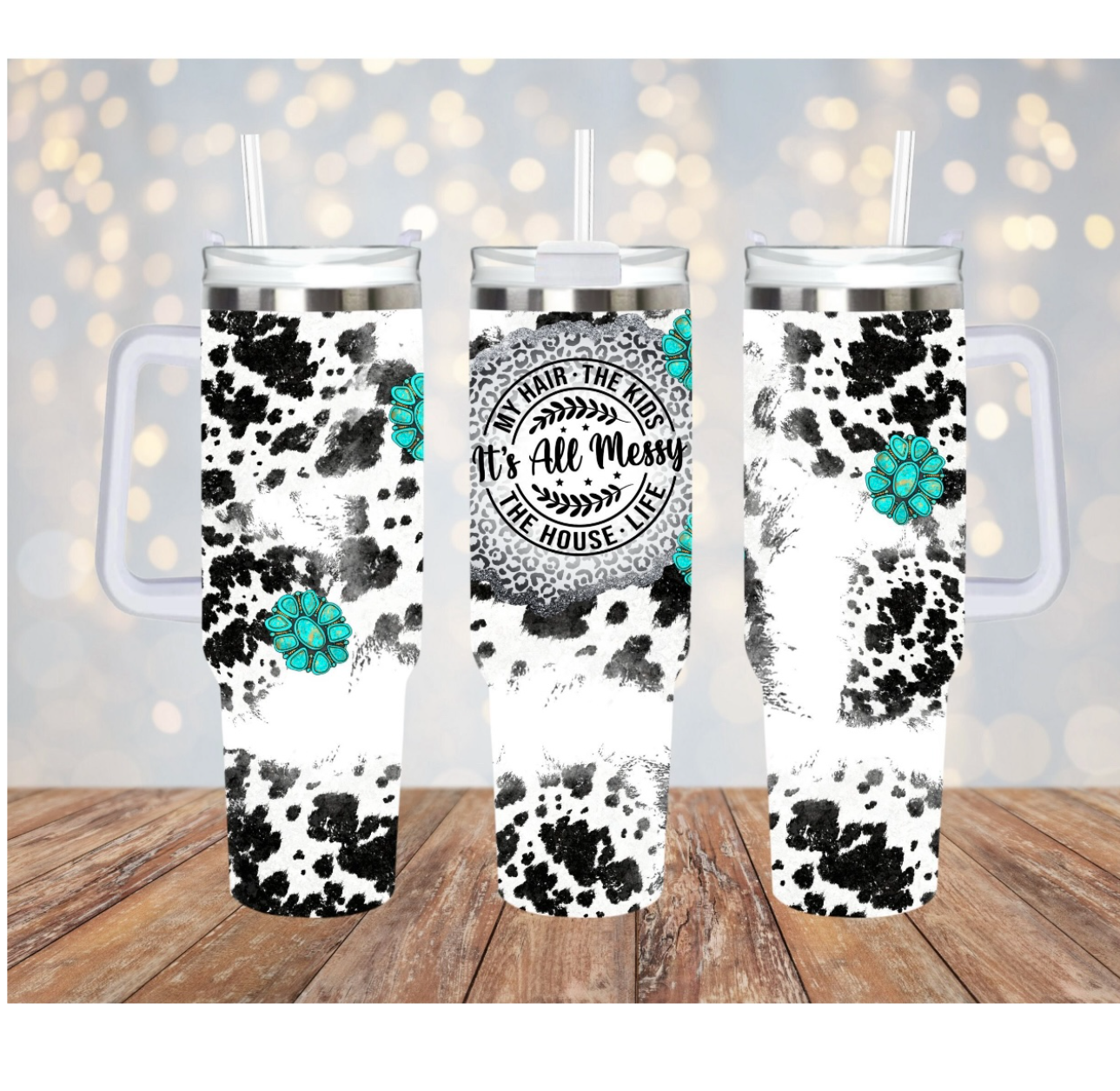 40oz Handle Spill-Proof Glossy Sublimation Tumbler – Better Call Moll Craft  Shop