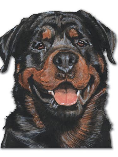 Rottweiler Træ Magnet for engroshandel hos Pipsqueak Productions