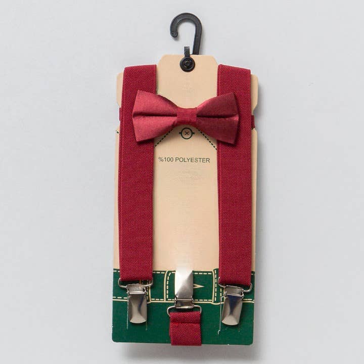 Omnis Pura - Vente Bretelles – enfant - Accessoires garçon spécial jour : bretelles et nœud papillon 0-24 mois4