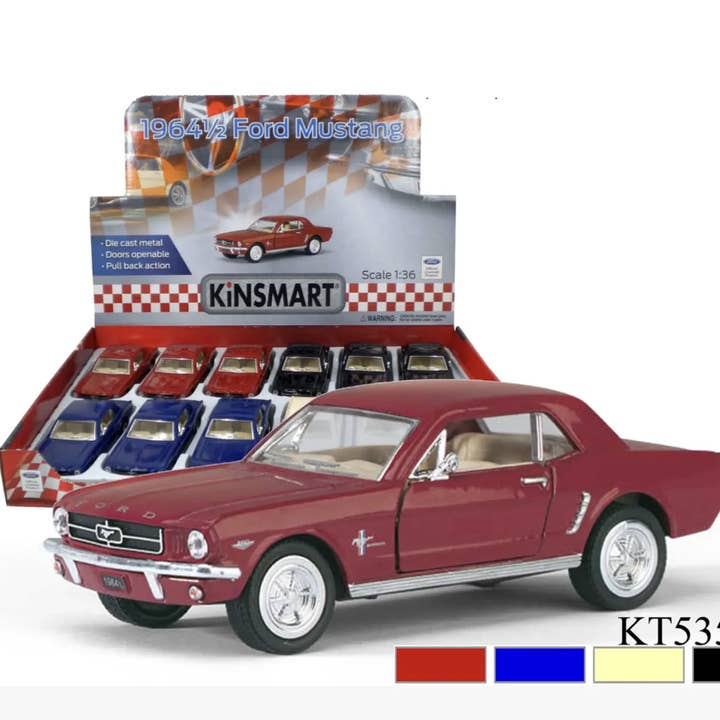 5" 1964 1/2 FORD MUSTANG Die Cast Car for wholesale by Luna Die-cast Cars