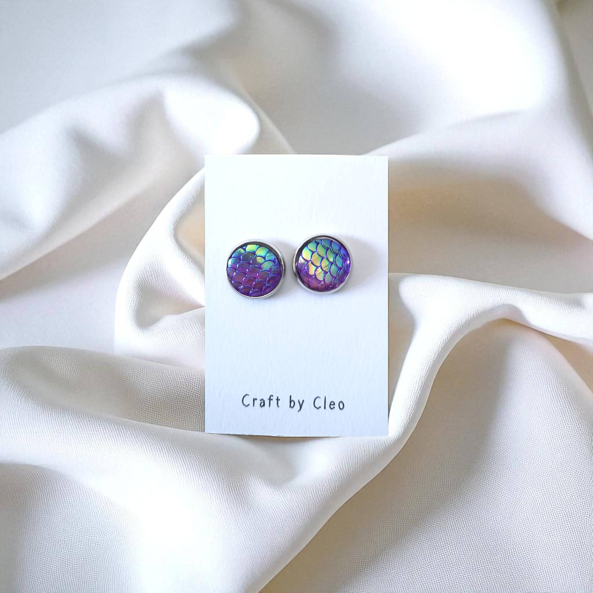 Craft by Cleo - Wholesale Stud/Post Earrings - Mystic Mermaid Studs0