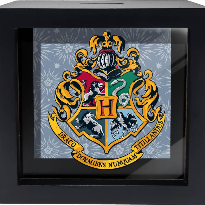 Hogwarts Crest Shadowbox Bank for wholesale by Spoontiques, Inc