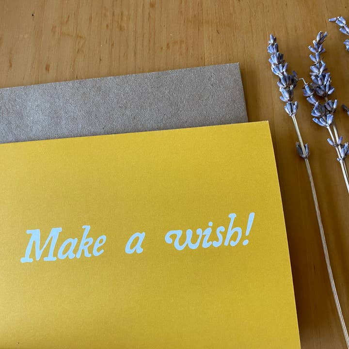 eco-friendly snarky birthday greeting card ~ manifest that for wholesale by Freethinker Paper Co.