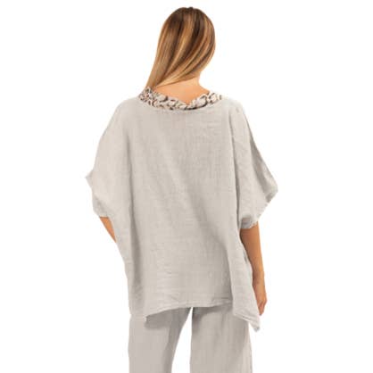 VeraMay – wholesale Shirt – Women’s – 6419 Perla Vera May Italian Linen Top1
