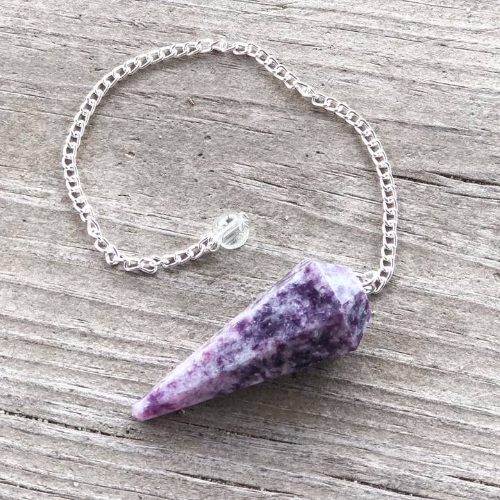 Mindful Intentions® - Wholesale Meditation Supplies - Lepidolite Pendulum with Pendulum Board & Instructions1