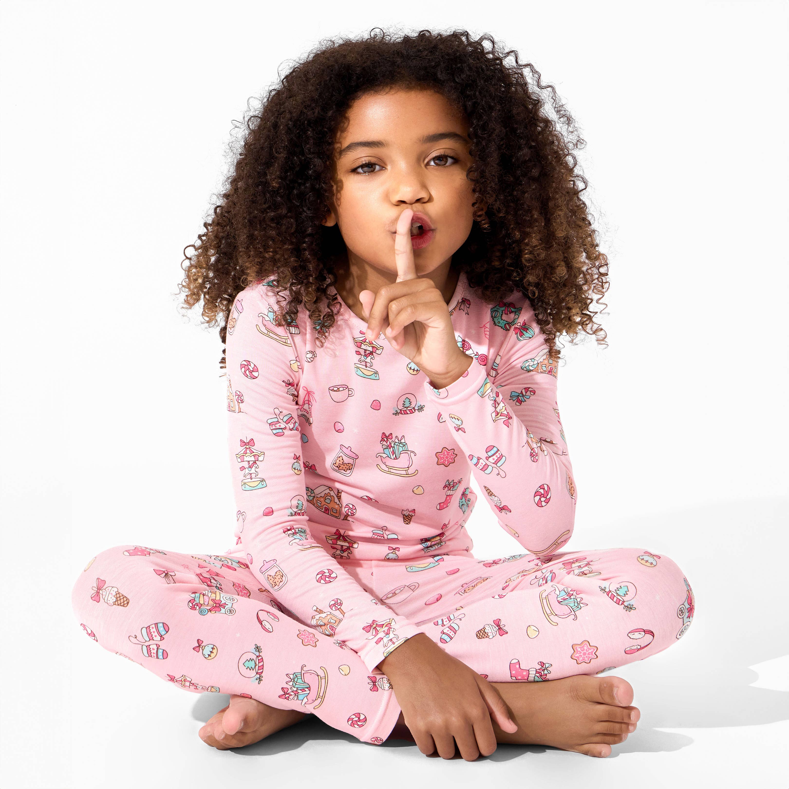 Bellabu Bear - Wholesale Sleepwear Set - Kids - Candy Cane Lane Bamboo Kids Pajamas1