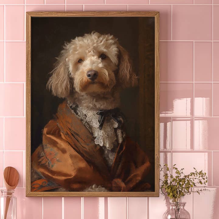 Ink & Drop - Wholesale Art Print - Cockapoo Dog Portrait Print6